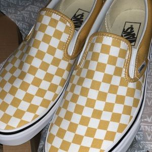Yellow Checkered Vans